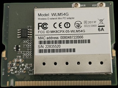 Genuine Compex WLM54G Wireless-G Network Mini PCI Adapter MK8CPX-05-WLM54G