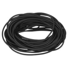 Silicone Foam Seal Strip, 1.8mm(0.07") Dia 8.5 Meters(27.89 Ft) Long - Black