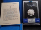 1883-CC MS64 GSA Hoard Morgan Silver Dollar NGC Certified with Box/COA - White
