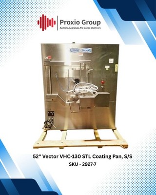 Vector Coating Pan   Model VHC 130STL   Stainless Steel   52'' Perforated Pan