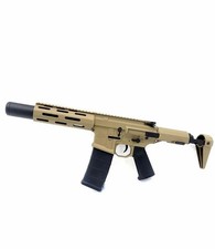 Full Size Tan AAC Honey Badger Electric Blowback 7mm-8mm Gel Blaster