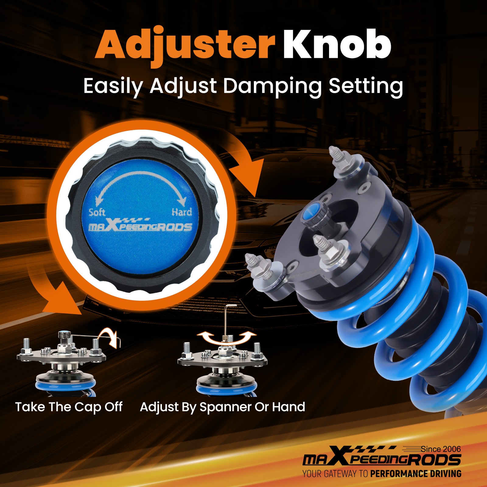 Maserati Ghibli 2014-2024 Shock absorbers Set