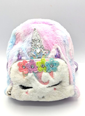 Miss Gwen s OMG Accessories Cotton Candy Plush Princess Unicorn Mini Backback