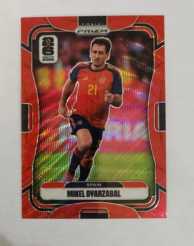 2026 Panini Prizm FIFA World Cup Mikel Oyarzabal Red Wave Prizm /39 Spain