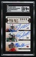 2013 National Treasures Pen Pals EJ Manuel Geno Smith Ryan Nassib SGC 9 Auto 1b9