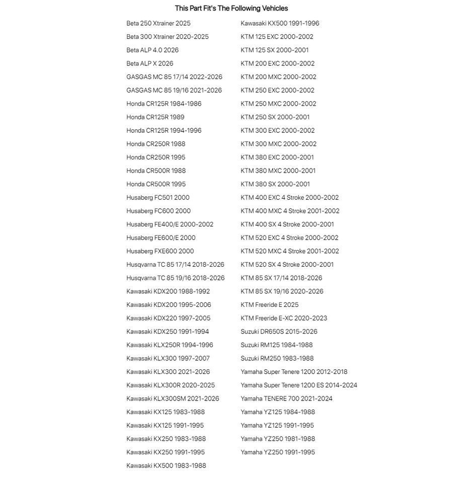 Bujes de horquilla interiores Race Tech para Husaberg Fe400/E 2000-2002 Foto 4 de 4