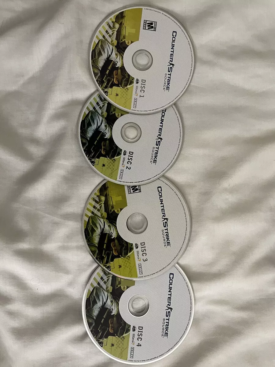 Counter Strike Source PC Game w/ Half Life 2: Deathmatch 4 Discs