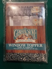 THE GENERAL STORE BUTTONS AND BOWES WINDOW TOPPER 70" � 14"