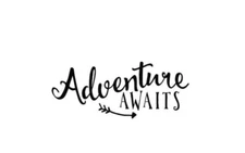 Adventure Awaits Outdoors Hiking - Vinyl Graphic Car Truck Windows Decal Sticker