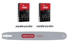 18" Bar & 2X Full Chisel Chains For Stihl  MS 261, 183RNBD025/22LPX074G(2)