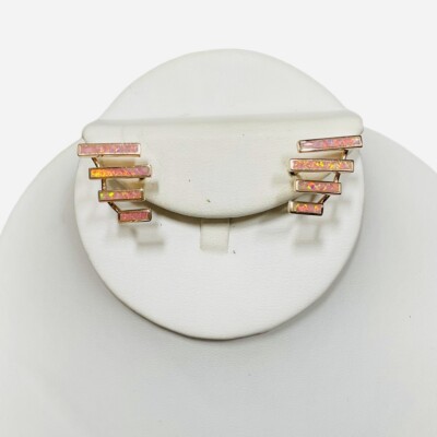 Kendra Scott Dawson Earrings Pink Kyocera Opal Ear Climber