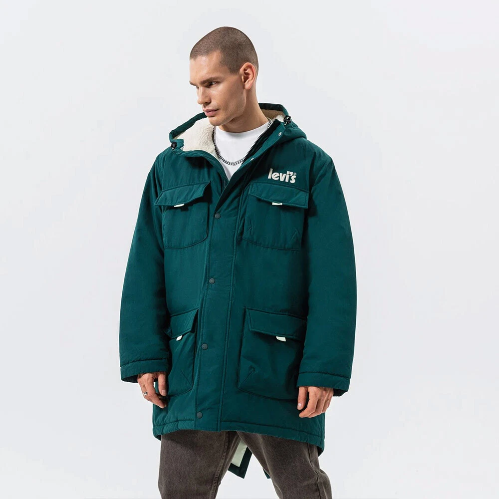Levi s Eastport Utility Parka Hommes Ponderosa Pin eBay