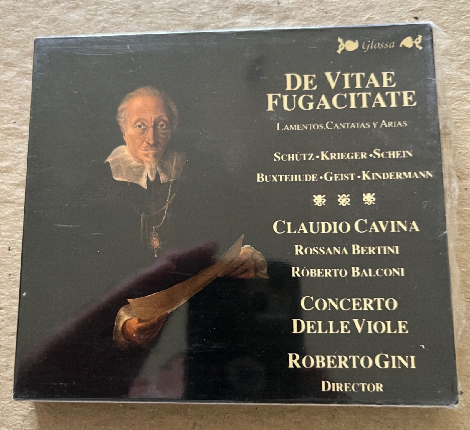 De Vitae Fugacitate Lamentations Cantates Arias Claudio Cavina etc.NEW SEALED CD