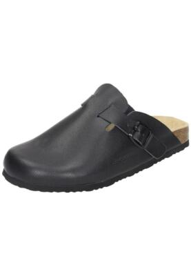 Dr. Brinkmann Pantoletten Clogs Leder Hausschuhe 601010-1 36 - 48 schwarz Neu9