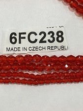 BULK Czech Fire Polished Round Faceted Glass Beads 4-6mm