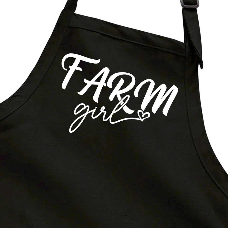 HANDMADE Farm Girl Gift Apron Full Length Cute Farming Farmgirl Cowgirl Country Girl
