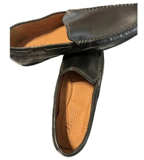 G.H. Bass Hank leather Loafers 12D GH Bass HANK Loafers Black Slip On Dress Leather Casual  main image 3