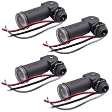 4x HQRP Photocell Swivel Mount Dusk to Dawn Light Sensors for Outdoor Lighting