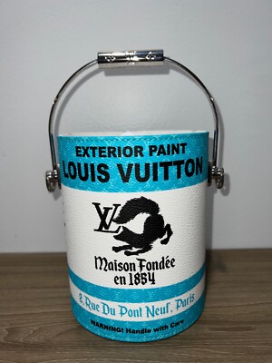 Louis Vuitton Turquoise Blue LV Paint Can Monogram Handle Shoulder