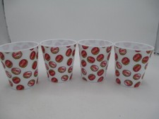 Coca-Cola Individual Popcorn Snack Cups Set of 4 Scattered Bottle Caps Retro