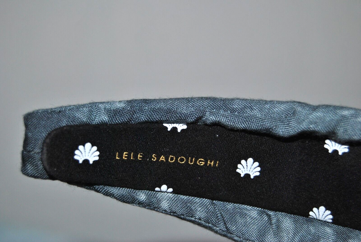 NWOT LELE SADOUGHI Tie Dye Blue Knotted Headband Women display picture 2
