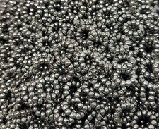 100 pcs Antique Silver Metal 8mm Round Rondelle Ring Donut Spacer Craft Beads