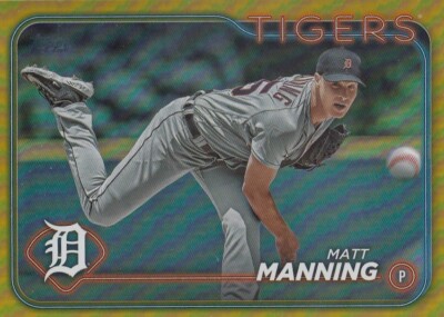MATT MANNING TOPPS GOLD FOIL PARALLEL DETROIT TIGERS #277 2024 24
