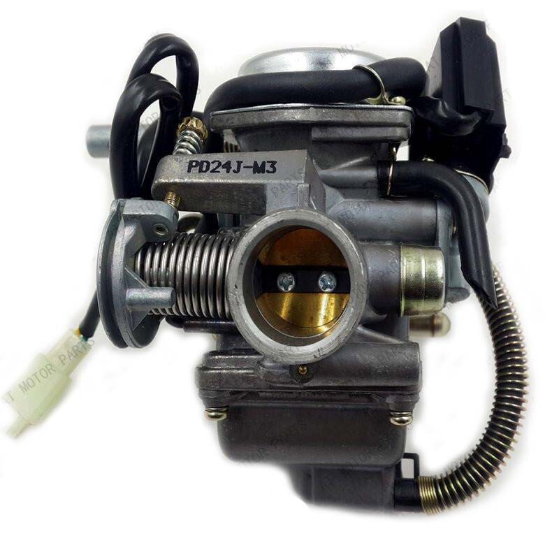 GY6 150CC KEIHIN CARBURETOR ROKETA LANCE TANK HOWHIT SUNL PD24J CARB W/  CHOKE