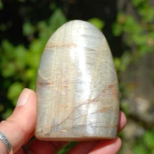 3.25in 310g Green Moonstone Garnierite Crystal Freeform Tower, India