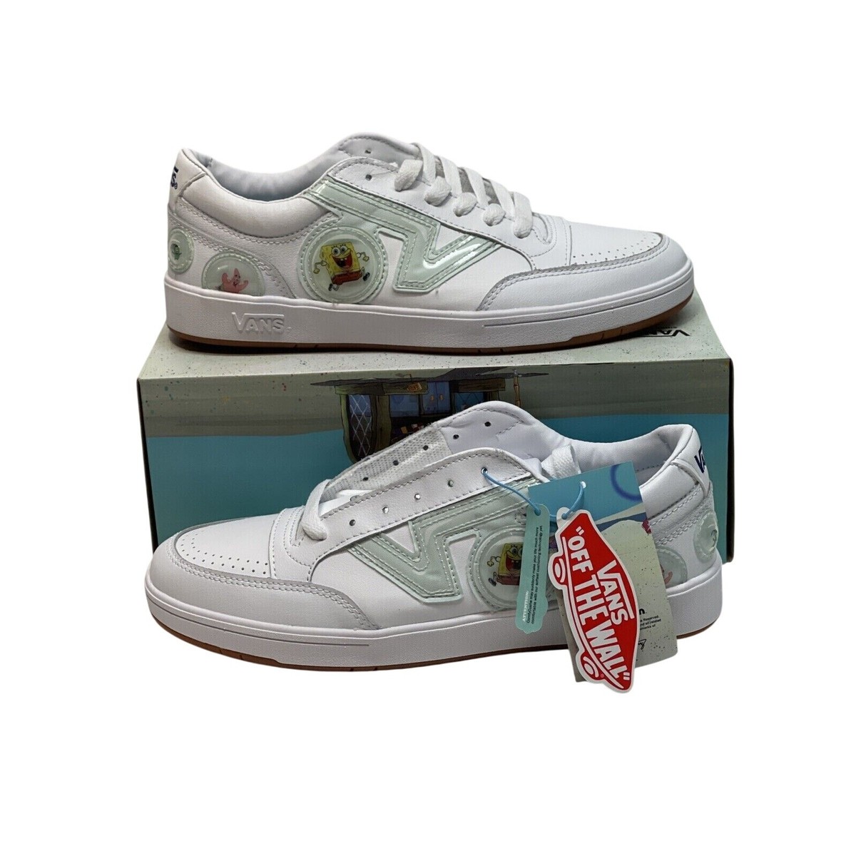 Vans Sneakers x Spongebob Lowland CC Bubble White Leather Limited
