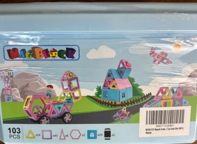 MAGBLOCK 103 Piece Magnetic Building Blocks