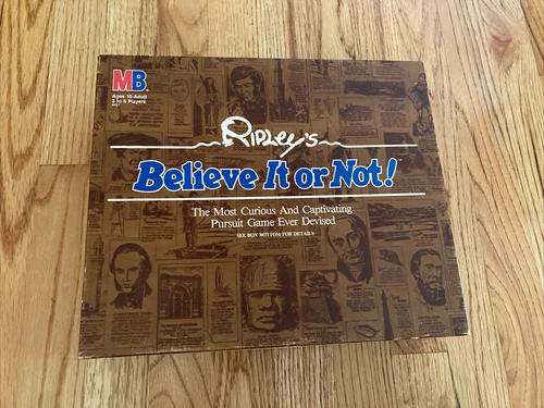 Vintage 1984 Ripley's Believe It or Not Milton Bradley Board Game 100% Complete