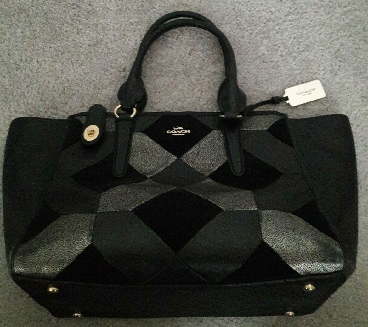 AUTHENTIC COACH CROSBY PATCHWORK LEATHER SATCHEL … - image 3