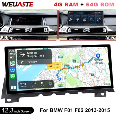 Android Car GPS Radio Stereo Ultra-thin Screen Fit For BMW F01 F02 2013-2015 NBT