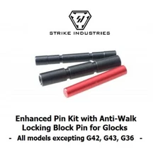 Strike Industries G-AWP-S Enhanced Kit for Glock w Anti-Walk Block Pins Standard