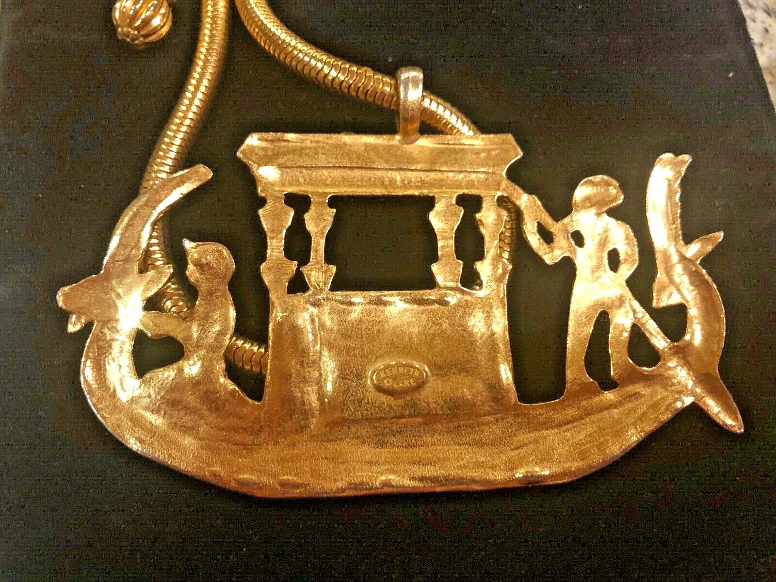 VINTAGE KENNETH JAY LANE GOLD PLATED EGYPTIAN CLEOPAT… - Gem