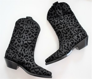 leopard print western boots