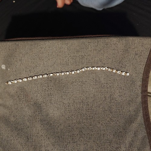 9ctgold And Diamond Tennis Bracelet.Broken eBay