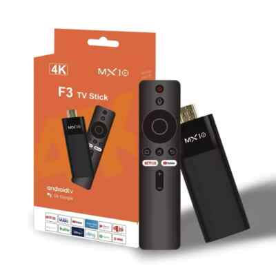 Stick TV MX10-F3 Wi-Fi 6 Android 13 TV box 2.4/5g dual wifi 4K 2GB 16GB