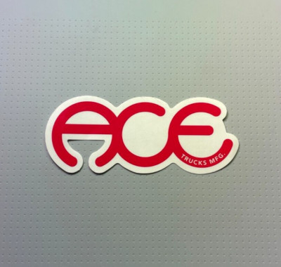 ACE TRUCKS ACE Skateboard Sticker 5 inches Red | eBay