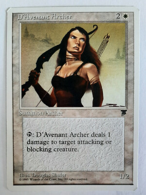  D'AVENANT ARCHER  CHRONICLES 1995  LEGENDS  NM  WHITE  MTG  Bogenschütze