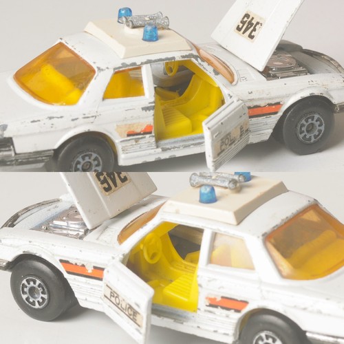 2x Matchbox Speed Kings, Police, Bandolero, 350 SLC Mercedes, '72 '74, Playworn - Bild 20 von 23
