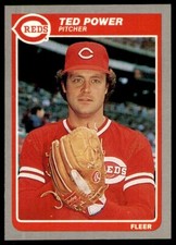 1985 Fleer - Ted Power #547 Cincinnati Reds Baseball Card