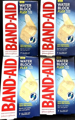 band-aid water block flex extra large 28 total bandages