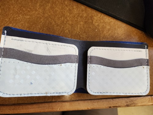 Brians Hockey Gear Wallet Blue with White & Grey Interior. HFC - Picture 2 of 2