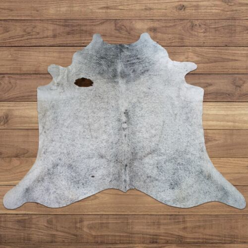 Extra Large RODEO salt and peppercowhide rug 6.5x 7.3 ft-- -4334