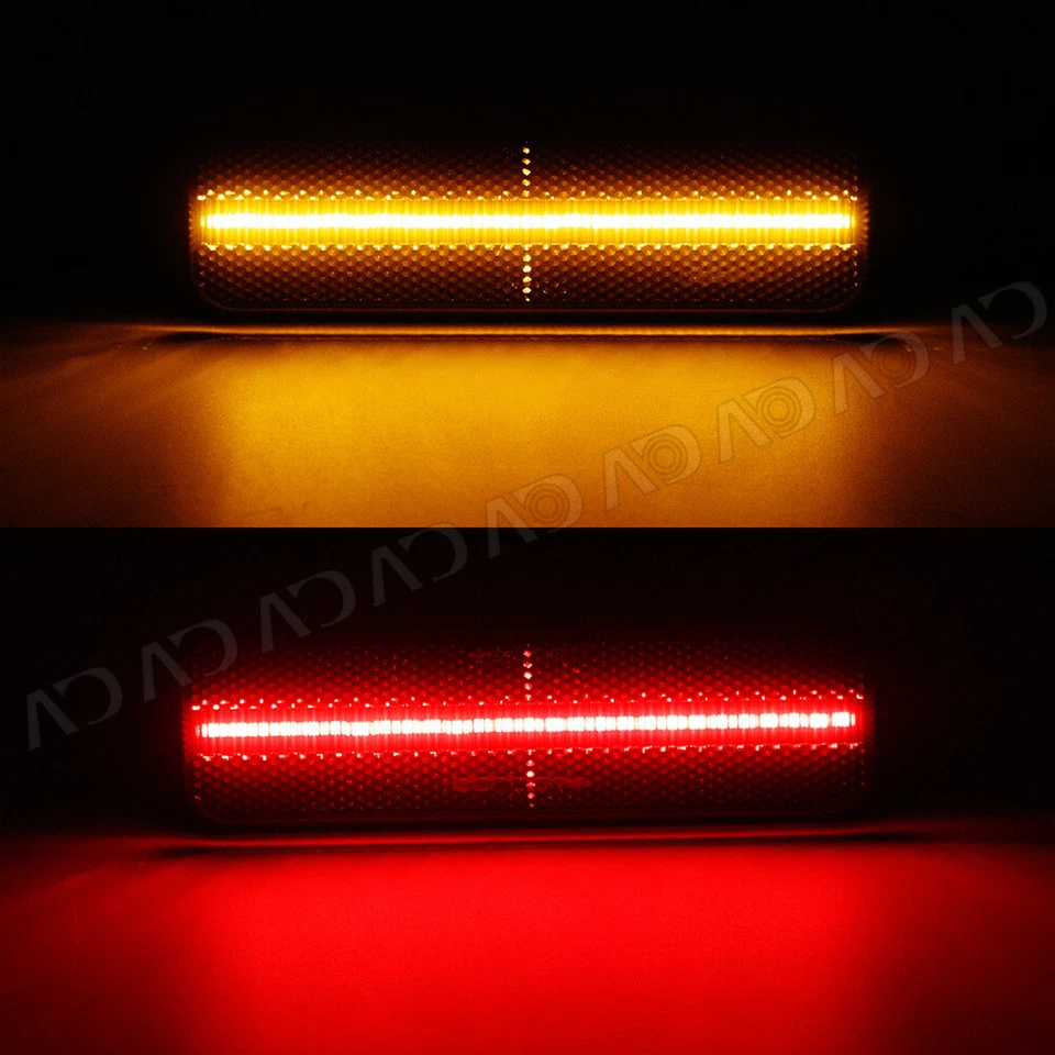 Luz marcadora LED delantera y trasera de humo para plumero Plymouth 72-76 Valiant Volare Foto 2 de 4