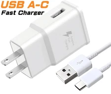 1 Meter Charging Cord/USB Wall Charger Block for Samsung Galaxy S20 S21 S22 S23