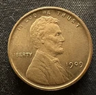 1909 VDB Lincoln Wheat Cent  uncirculated MS UNC RED / Brown luster