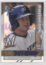 2016 Bowman Chrome Turn Two Trent Grisham Brett Phillips Trent Clark #TT-PC fm0